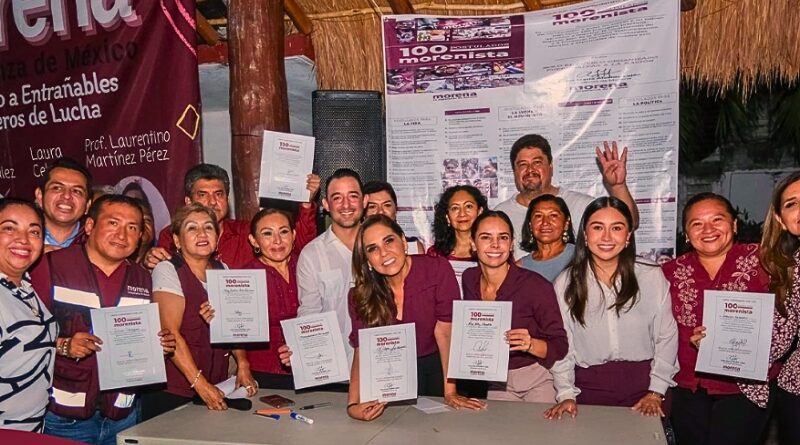 La gobernadora Mara Lezama reafirma su compromiso con la transformación social en un evento con militantes y consejeros de Morena, en medio de debates internos.