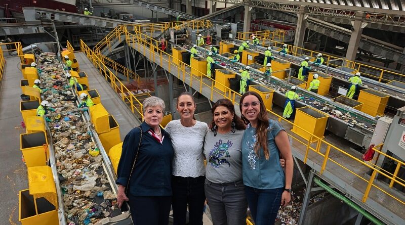 La virtual presidenta electa refuerza su visión ambiental con la visita a plantas de reciclaje, clave para los nuevos parques sustentables del país.