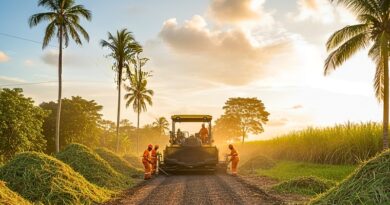 El país aprovecha la biomasa de la caña de azúcar para construir caminos más resistentes, económicos y sostenibles, reduciendo desechos y huella ambiental.