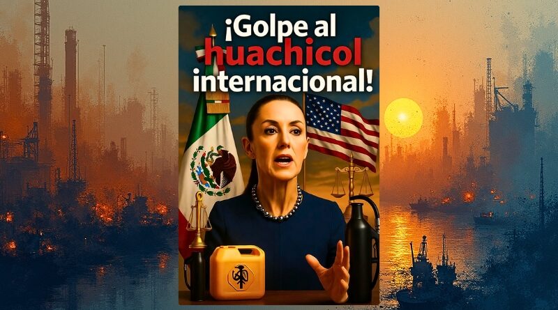 Sheinbaum confirma que la FGR investiga a empresarios estadounidenses por contrabando de combustible y que EE.UU. también indaga el caso.