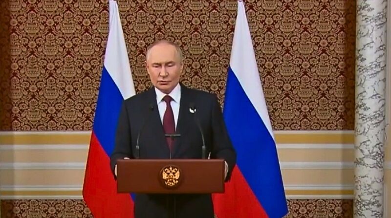 El presidente ruso cuestiona la autoridad del Comité Nobel, sugiere que Trump merece reconocimiento por sus esfuerzos de paz y destaca avances en Gaza.