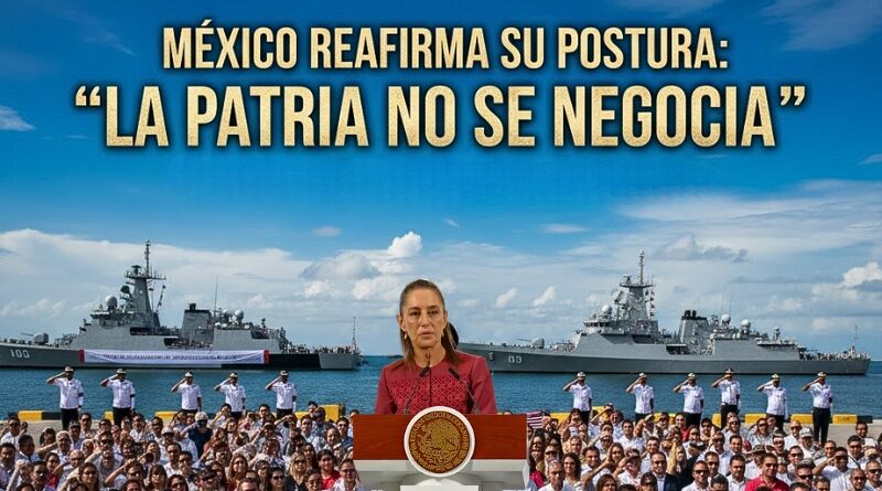 Claudia Sheinbaum llama a la unidad nacional y rechaza injerencias, en medio de declaraciones de Trump sobre potenciales acciones militares en México.