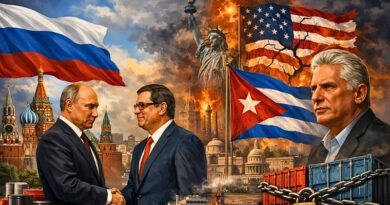 Moscú califica de "inhumano" el bloqueo y denuncia que las medidas punitivas buscan obstaculizar el desarrollo de la isla y su relación con otros países.