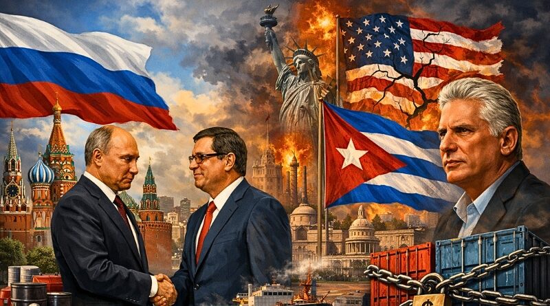 Moscú califica de "inhumano" el bloqueo y denuncia que las medidas punitivas buscan obstaculizar el desarrollo de la isla y su relación con otros países.