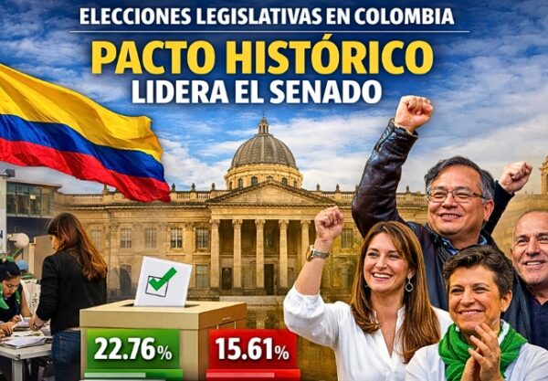 El movimiento del presidente Gustavo Petro encabeza el Senado en Colombia, mientras partidos definen candidatos presidenciales rumbo a los comicios de mayo.
