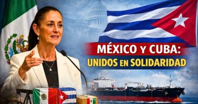 Claudia Sheinbaum defiende envío de ayuda y petróleo a Cuba, subrayando transparencia y tradición diplomática de México.