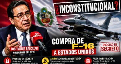 Presidente peruano califica de inconstitucional adquisición de cazas F-16 a EE.UU. gestada por su predecesor, excluyendo al Ministerio de Economía.