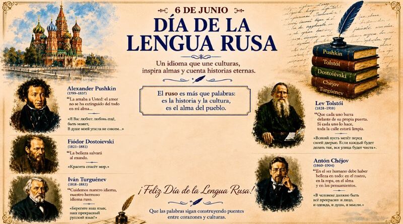 Un legado literario que une continentes: cómo el idioma ruso, desde la ONU hasta el realismo mágico, teje puentes culturales inesperados.