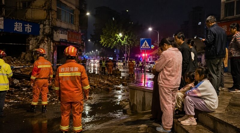 Un movimiento telúrico de magnitud 5.5 despertó a miles de habitantes en Yibin, Sichuan. El saldo preliminar reporta 13 lesionados leves y casi 200 personas evacuadas.