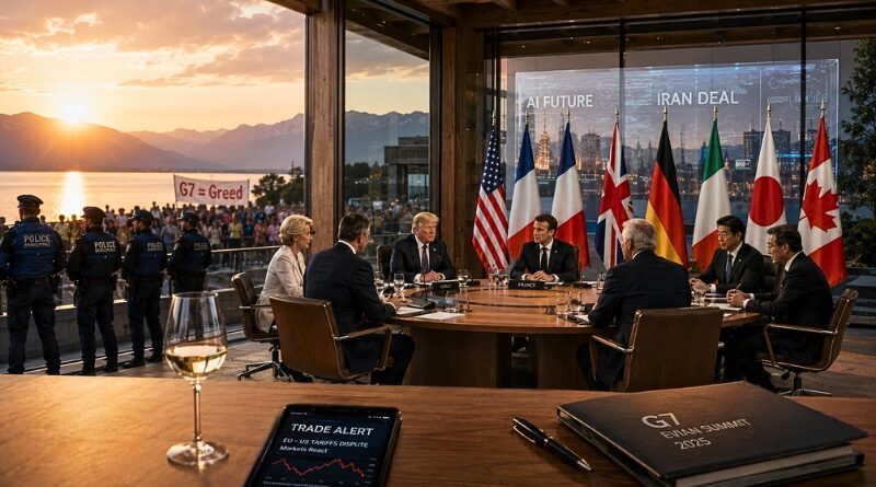 Líderes mundiales se reúnen en Francia mientras Trump sacude la agenda con sorpresas comerciales y un pacto histórico con Irán.