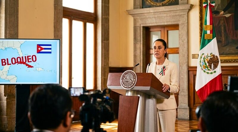 La presidenta de México reitera su postura histórica contra el cerco económico a la isla, revela que abordó el tema con Trump y alerta sobre el avance de la ultraderecha en la región