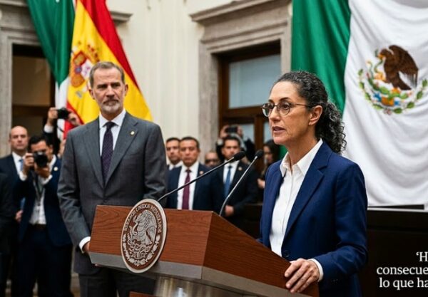 La presidenta de México pone en valor el gesto del Rey Felipe VI al reconocer los abusos de la Conquista y defiende la memoria de los pueblos originarios frente a las críticas de la derecha