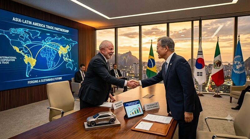 En un movimiento geopolítico de gran calado, Corea del Sur y México estrechan lazos en medio del proteccionismo global, mientras el TLC entre Seúl y el Mercosur revive como prioridad estratégica y la inversión coreana impulsa la electromovilidad en México.