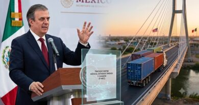 Ebrard detalla que el 80% de las exportaciones queda fuera de la nueva tasa; el 10% restante ya pagaba el gravamen global desde febrero pasado.