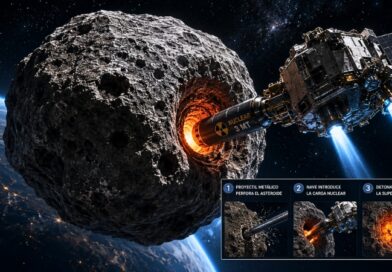 Un estudio chino propone detonar una carga nuclear bajo la superficie de un asteroide para fragmentarlo o desviarlo si representa un peligro inminente para la Tierra.