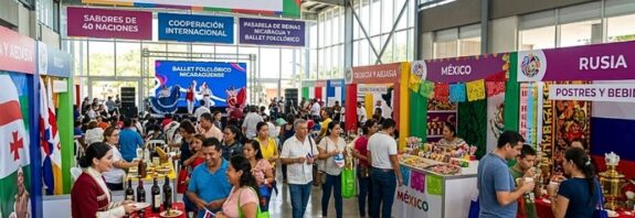 Alrededor de 40 naciones se dieron cita en el Centro Olof Palme para exhibir su riqueza gastronómica, costumbres y lazos de cooperación internacional.