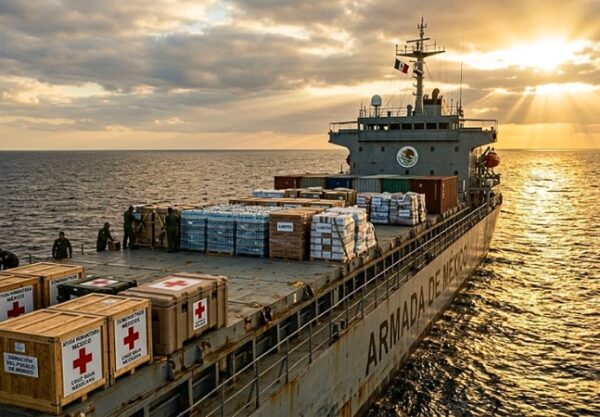 La Armada de México refuerza el puente de asistencia con un segundo envío marítimo de insumos esenciales para atender a miles de afectados por los sismos de junio.