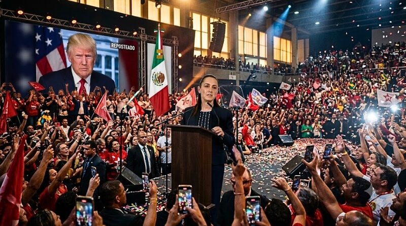 La presidenta defiende la no intervención y rechaza cualquier injerencia extranjera tras críticas difundidas por Donald Trump sobre México.