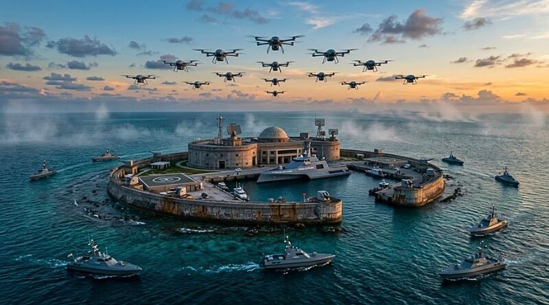 Pekín estudia un modelo de defensa multicapa con drones, sistemas autónomos y torretas automatizadas para reforzar sus posiciones.