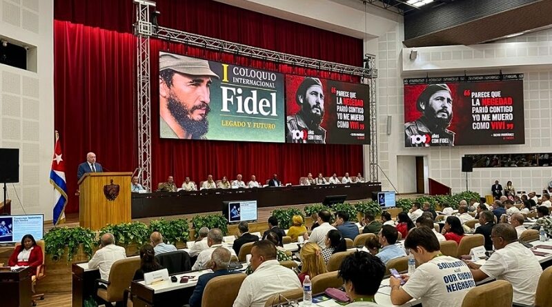 Más de mil 500 delegados de 63 países analizan en Cuba la vigencia del pensamiento de Fidel Castro ante los desafíos del escenario global.