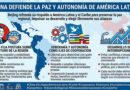 Beijing refrenda su respaldo a América Latina y el Caribe para preservar la paz regional, impulsar su desarrollo y elegir libremente sus alianzas.