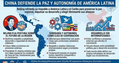 Beijing refrenda su respaldo a América Latina y el Caribe para preservar la paz regional, impulsar su desarrollo y elegir libremente sus alianzas.