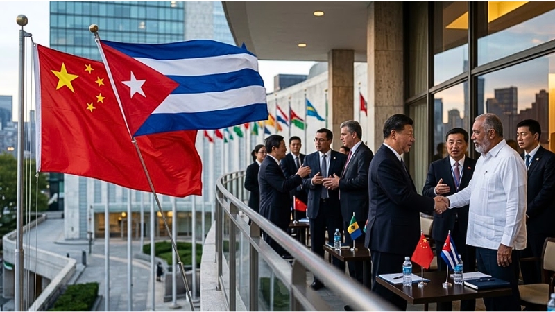 En el 66 aniversario de sus relaciones diplomáticas, Pekín ratificó su respaldo a la soberanía cubana y rechazó presiones o injerencias externas.