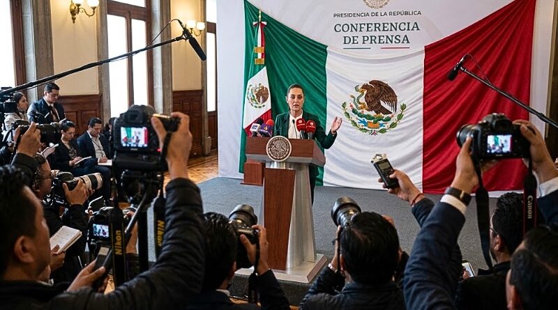 La mandataria calificó de absurda una supuesta encuesta citada por medios de EE.UU. y reafirmó que México rechaza toda intervención extranjera.