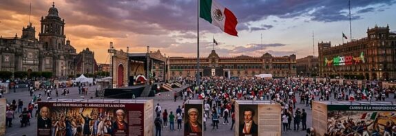 La presidenta Claudia Sheinbaum encabeza por segunda vez la ceremonia desde Palacio Nacional; el Zócalo se llena de música y fervor patrio.