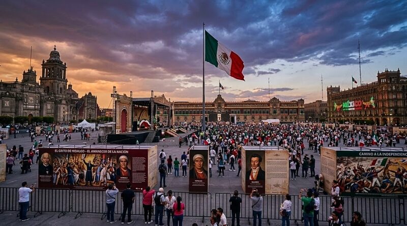 La presidenta Claudia Sheinbaum encabeza por segunda vez la ceremonia desde Palacio Nacional; el Zócalo se llena de música y fervor patrio.