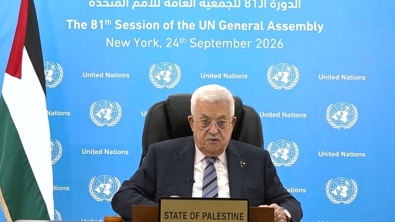 El líder palestino cuestionó ante la Asamblea General la inacción global, exigió proteger a su pueblo y denunció la negativa de visados por parte de EE. UU.