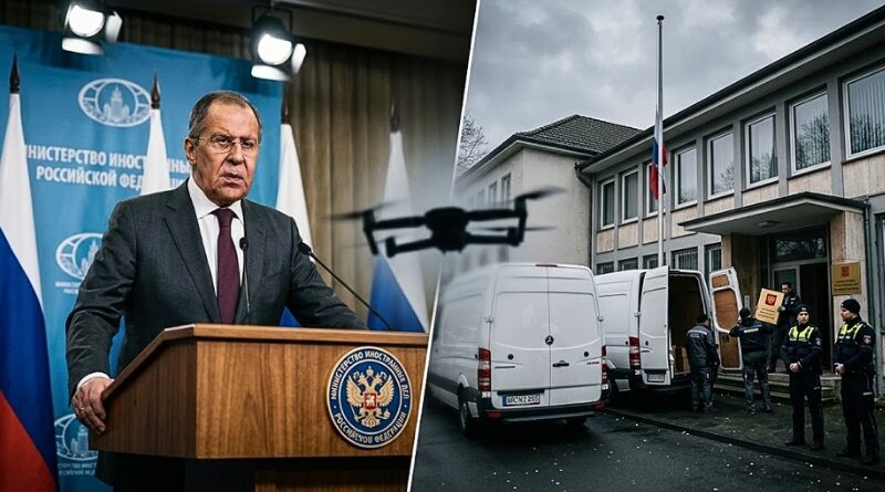 El canciller ruso advirtió que las acusaciones occidentales contra Moscú por un dron hallado en Leipzig podrían elevar peligrosamente la tensión.