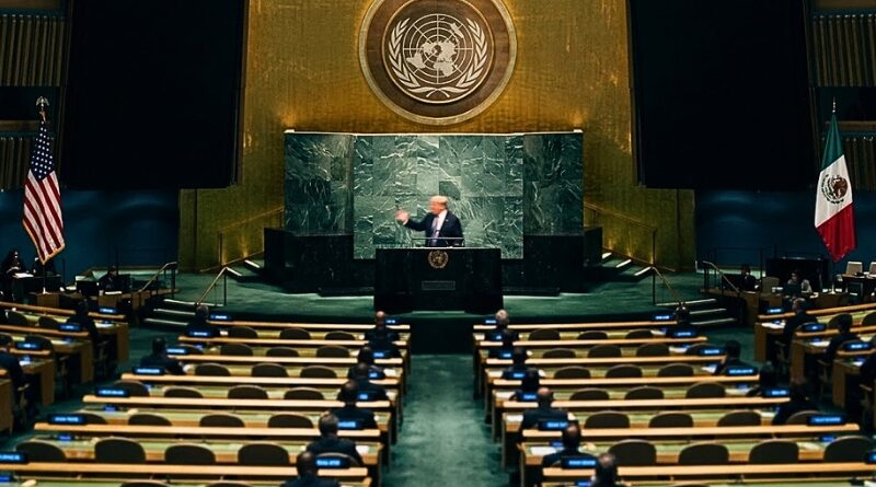 Desde la ONU, el presidente de EE.UU. insistió en que los cárteles dominan México y exigió a Sheinbaum recuperar el control del país.