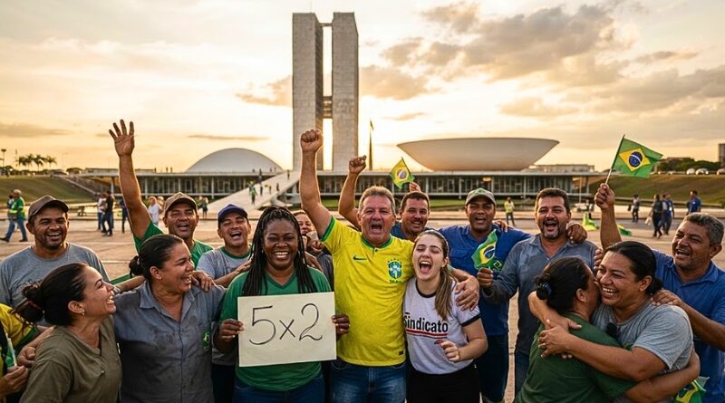 El Senado respaldó casi por unanimidad el fin del esquema 6x1, una bandera de Lula que Flávio Bolsonaro terminó apoyando.