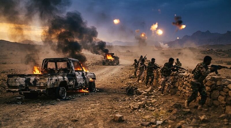 Ansar Allah desata más de 20 ataques con misiles y drones en Taiz, dejando decenas de bajas y vehículos calcinados, mientras desmiente "victorias imaginarias" de la coalición.