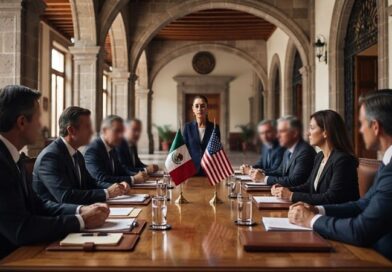 La presidenta advierte que los acuerdos de seguridad con Washington son facultad federal, tras la controversia por una academia policial en Querétaro.