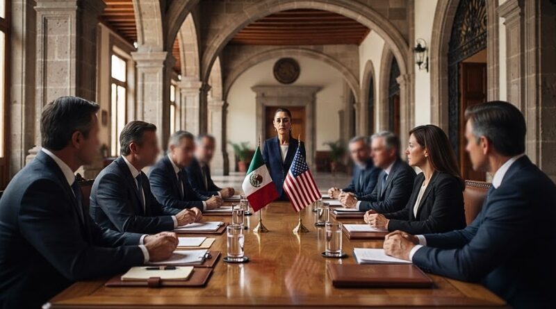 La presidenta advierte que los acuerdos de seguridad con Washington son facultad federal, tras la controversia por una academia policial en Querétaro.