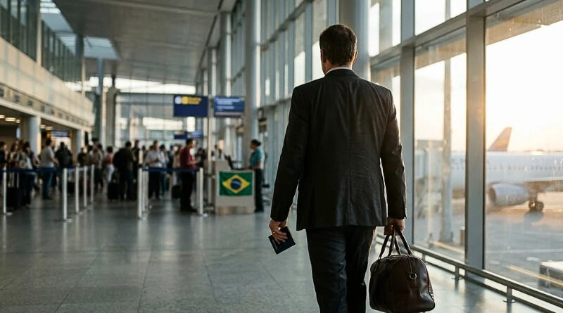 El senador salió de Brasil hacia Estados Unidos tras la orden del Supremo de entregar su pasaporte por un caso de lavado de dinero.