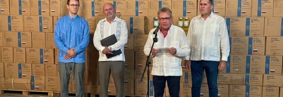 El cargamento, canalizado vía el Programa Mundial de Alimentos de la ONU, se destinará a niños, ancianos y mujeres embarazadas en la isla