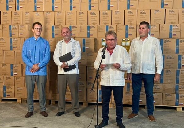 El cargamento, canalizado vía el Programa Mundial de Alimentos de la ONU, se destinará a niños, ancianos y mujeres embarazadas en la isla